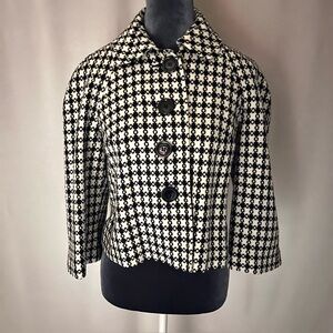 Briggs New York Black and White Checked Jacket